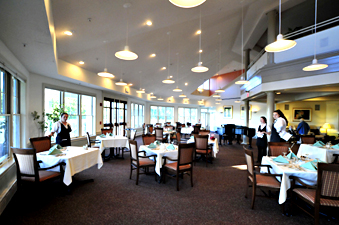 Maine Commercial & Hospitality Photography - Waiting Staff in Dining Area